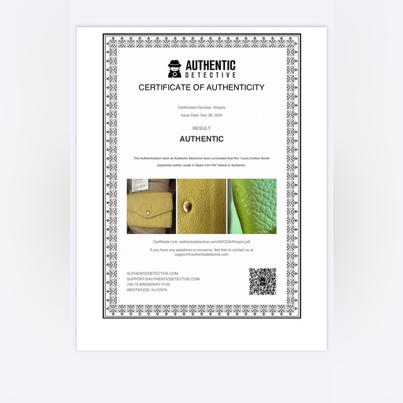 Louis Vuitton Long Wallet Monogram Empreinte
Portefeuille Curieuse Citron COA - Picture 9 of 9